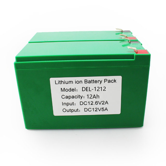 Batterie de batterie de lithium-ion rechargeable 12V 12Ah pour le dispositif de pêche