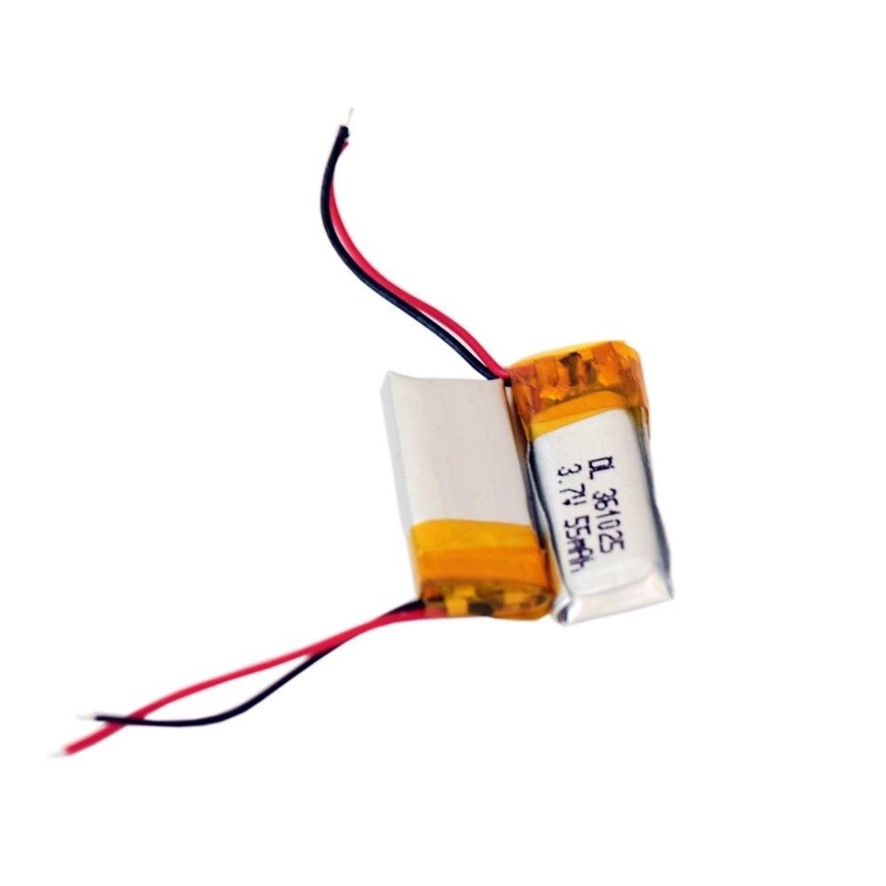 3.7V LIPO Batterie 55MAH Cellule de batterie de polymère au lithium 361025