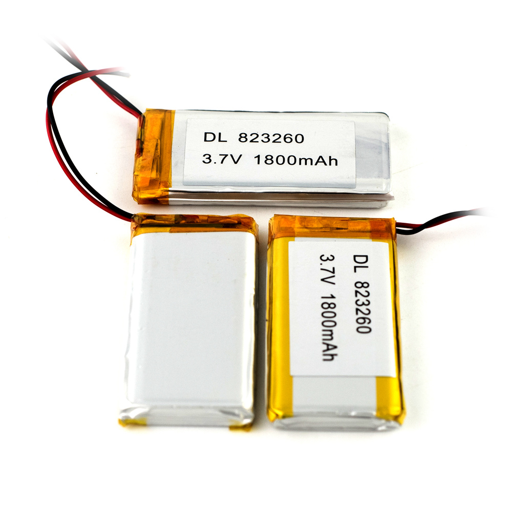 Células de la batería de litio recargable de 3,7 V Lithium1800mAh Polymer batería 823260