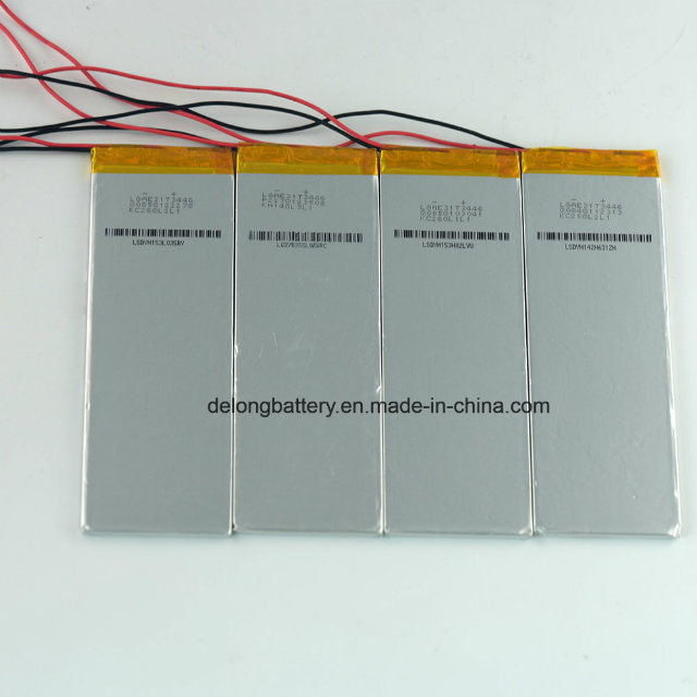 Batterie de polymère lithium de 3,7 V 3100mAh avec PCM