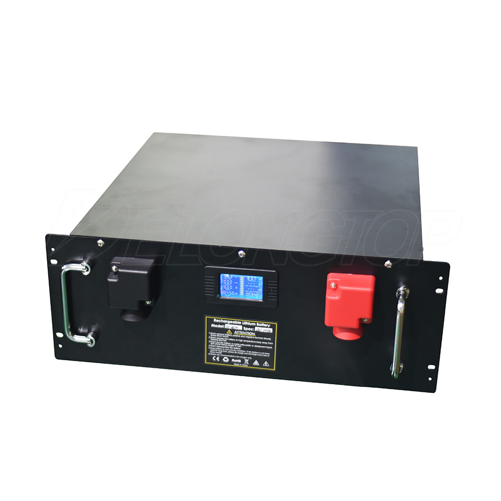 48V 100 Ah LiFePO4 Batterie Lithium-Phosphat-Batterien mit BMS und Switch-Modul für Telecom-Station mit Can / RS485