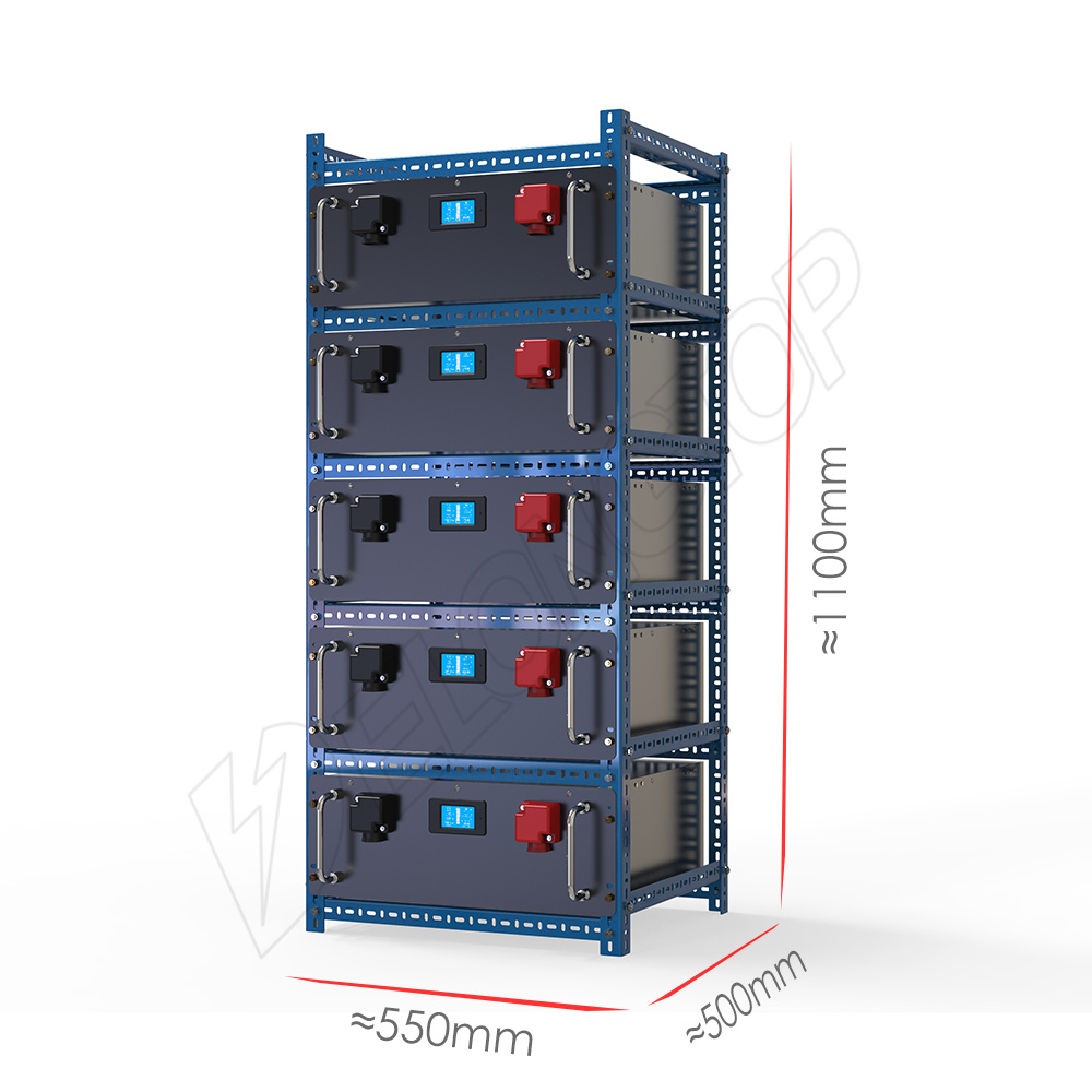 48V 100AH ​​Batería de litio / Batería LIFEPO4 / Batería solar / Sistema solar fuera de la rejilla / Batería de almacenamiento solar con RS485