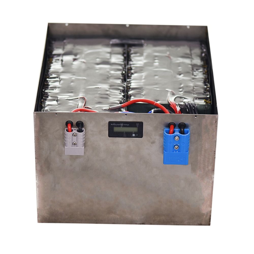 Paquet de batterie rechargeable de Delong Personnalisé 48V 100ah 15S4P LFP avec acier inoxydable pour stockage / bateau d'énergie