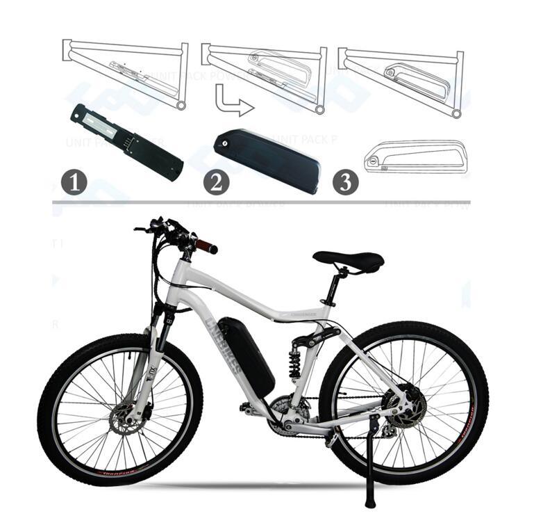 Batería de bicicleta eléctrica recargable Capacidad Customerizada para Ebike