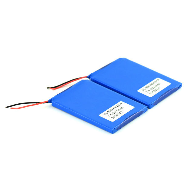 Paquet de batterie de polymère lithium rechargeable 7.4V 3000mAh avec PCM et fils