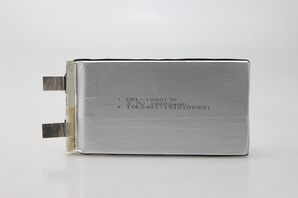 Batería de polímero de iones de litio recargable de 3.7V 10000mAh 1268130
