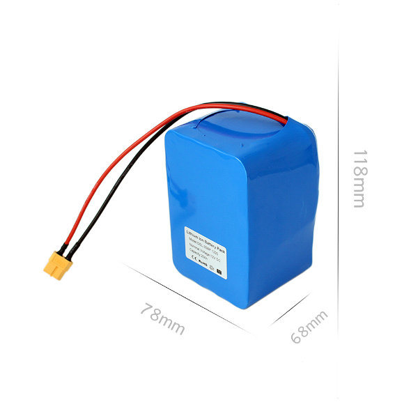 Paquete de baterías de iones de litio cilíndrica de 12V 20AH recargable