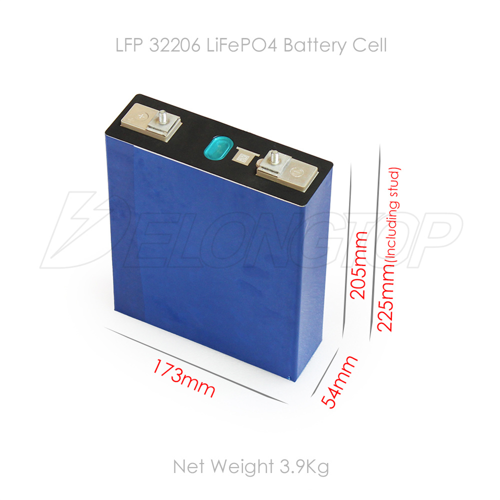 在宅エネルギー貯蔵のための3.2ボルト200Ah 206Ah LiFePO 4電池セルリチウムイオン電池