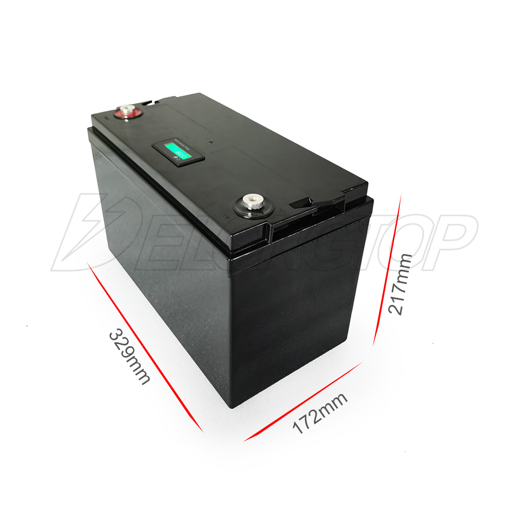 LCD Display LiFePO4 Lithium zyklenfeste Batterie 12V 100ah Lihtium Batterie