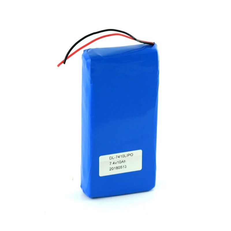 Benutzerdefinierte wiederaufladbare LIPO 7,4V 10AH Lithium-Polymer-Batteriepackung 7.4-Volt-Batterien