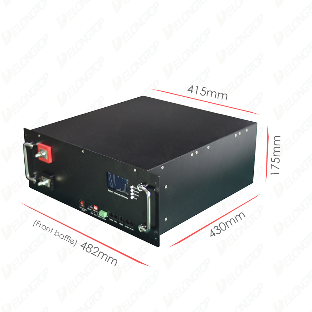 5kWh 48volt Startseite Solarenergiespeicher 48V 100ah LiFePO4-Solarbatterie mit Display-Bildschirm