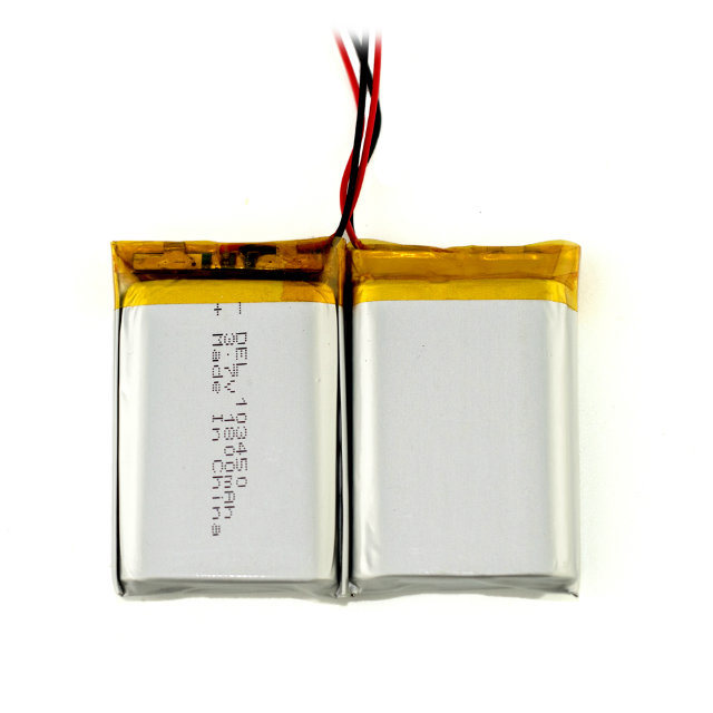 Batterie Lipo rechargeable 103450 3.7v 1800mAh pour produits numériques