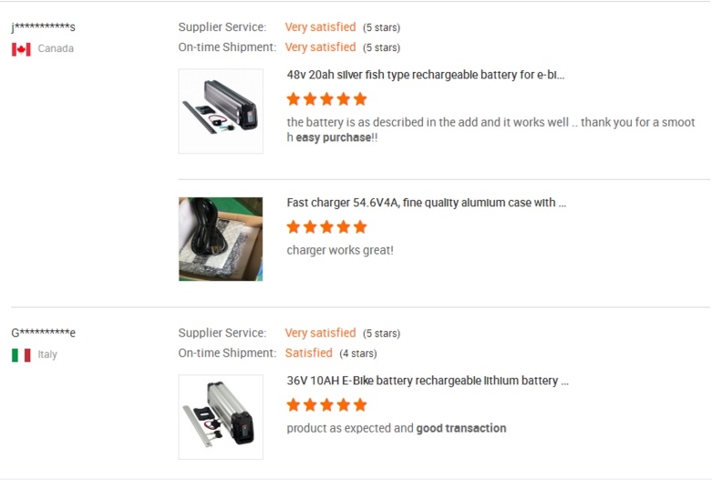 Batterie au lithium rechargeable 48V 10AH 15AH pour 500W Scooters Ebike Akku
