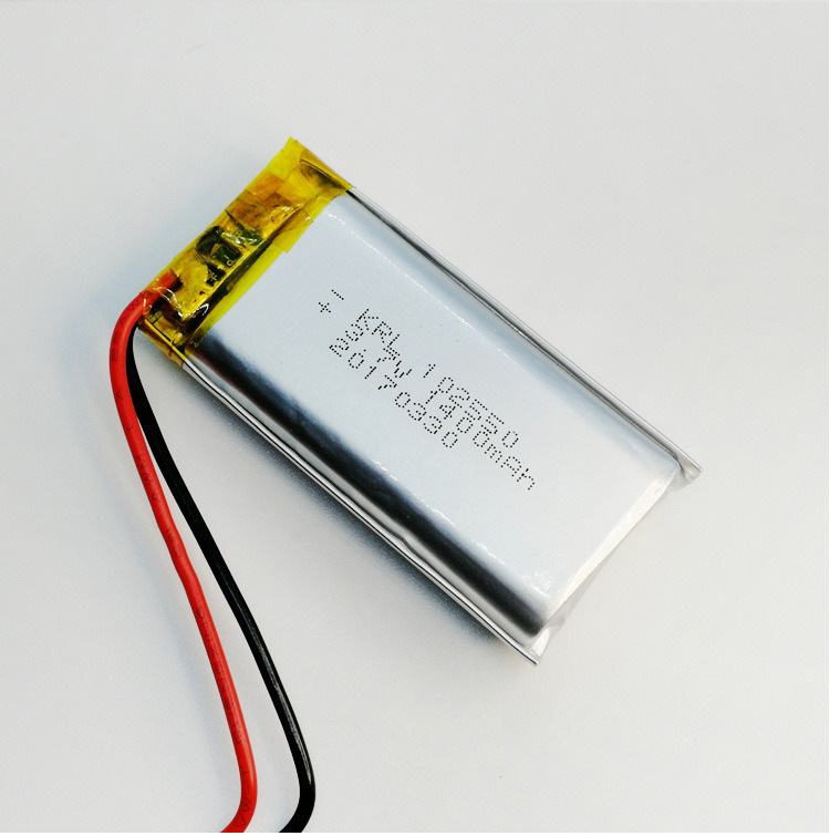 Cellule de batterie de polymère de polymère de lithium de 3,7 V 1400mAh de la batterie Lipo 102550