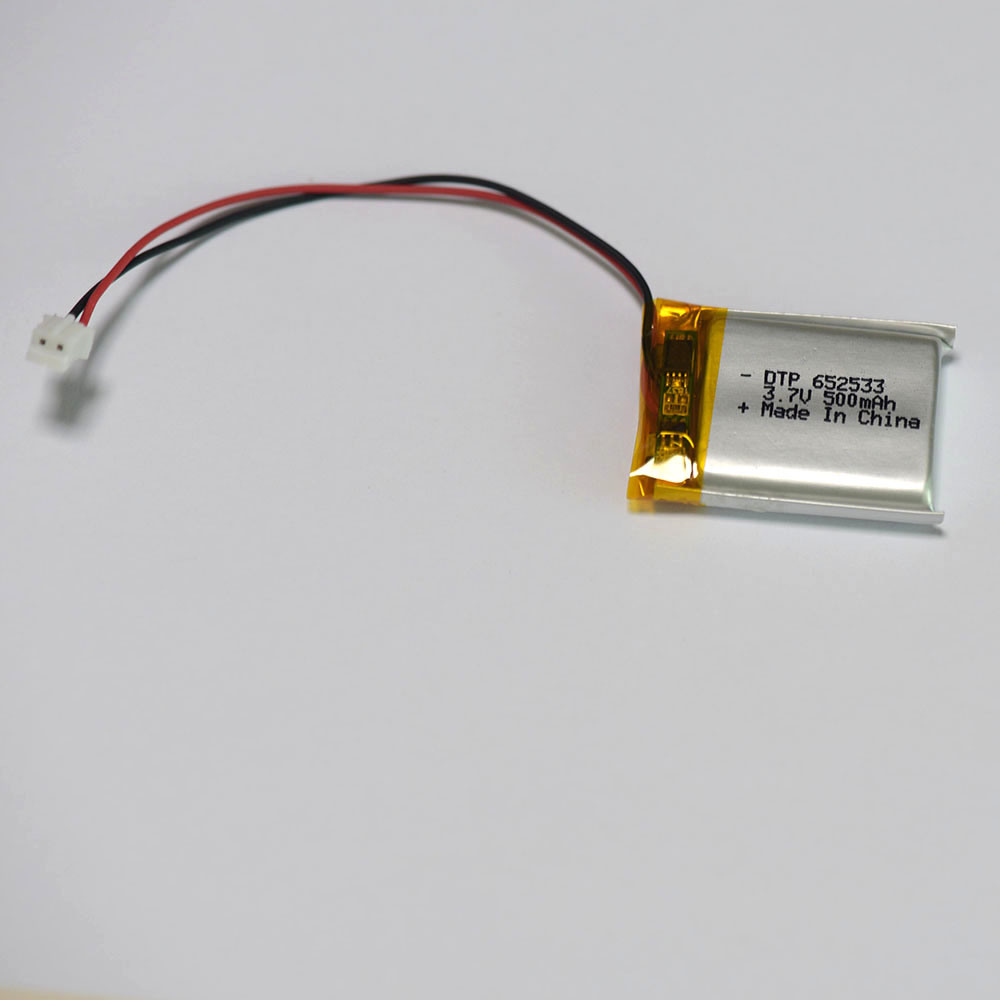 Wiederaufladbare LiPo-Batteriezelle 500mAh 3.7V-Polymerbatterie mit PCM 652533