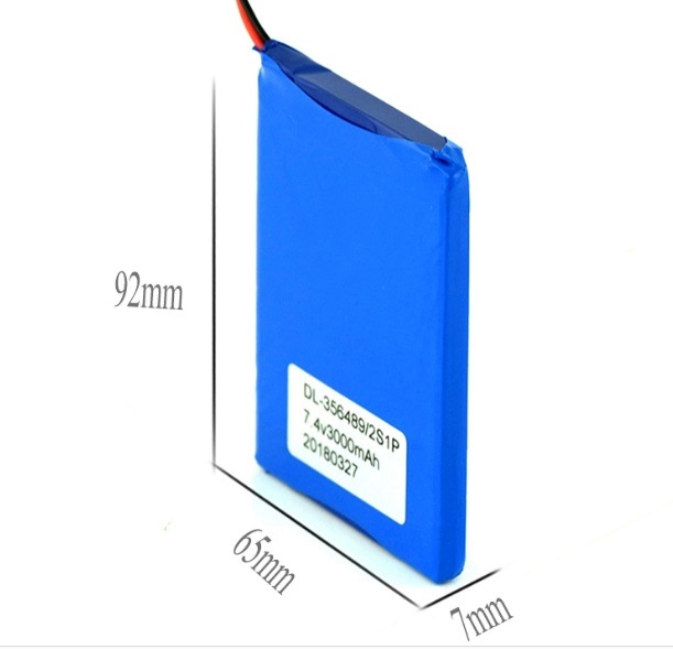 PCMが付いている7.4V 3000mAh充電式リチウムポリマー電池パックのLipo電池