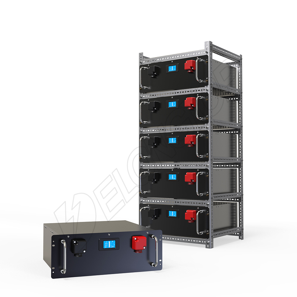 LCD Mostrar batería de litio recargable 48V 200Ah 10kwh Lithium ion baterías para sistemas híbridos