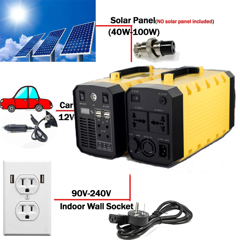 333w Tragbare USV Generator Power 12V 30Ah-Backup-Laptop-Telefon Powerbank