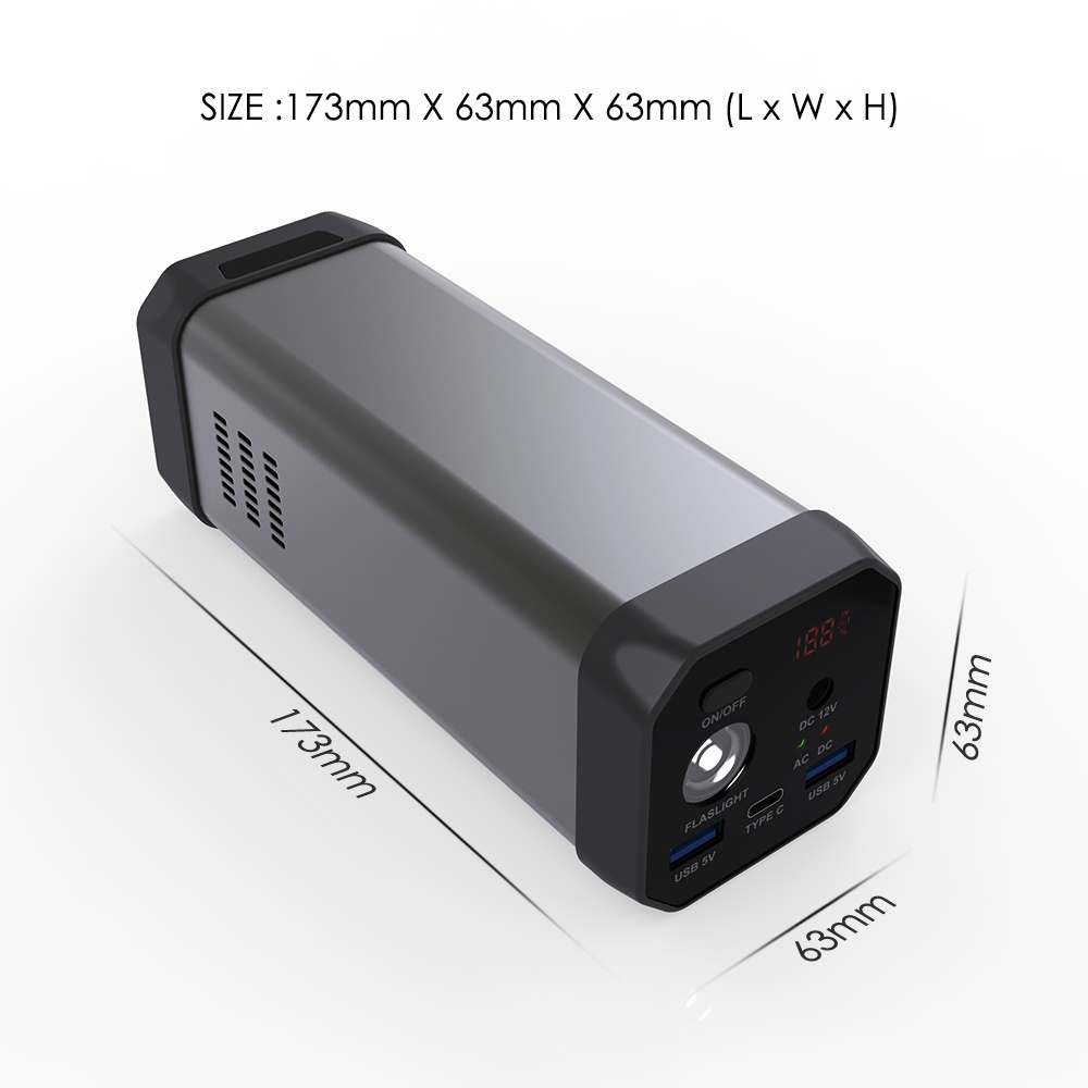 Bestanden Ce Kc PSE Certificated 80W DC / USB-Laptop-AC Solar-Energien-Bank 20000mAh