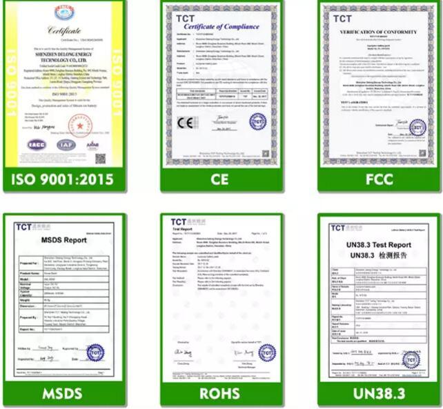 Almacenamiento de seguridad de ciclo profundo 72v 100Ah LIFEPO4 Pack de baterías con controlador