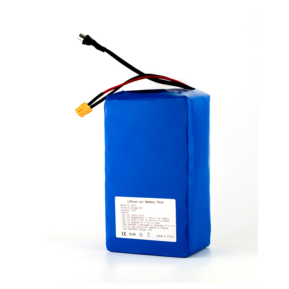 36V 15AH Lithium-Batteriepacker wiederaufladbarer Lithium-Ion 18650 Batteriepack