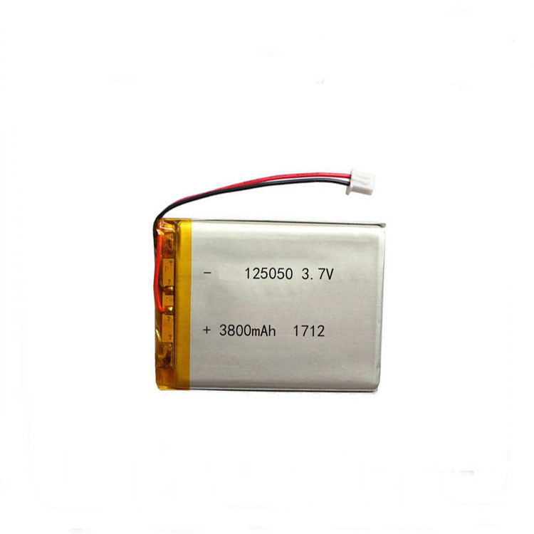 Cellule de batterie de polymère de polymère de lithium de 3,7 V 3800mAh LIPO 125050