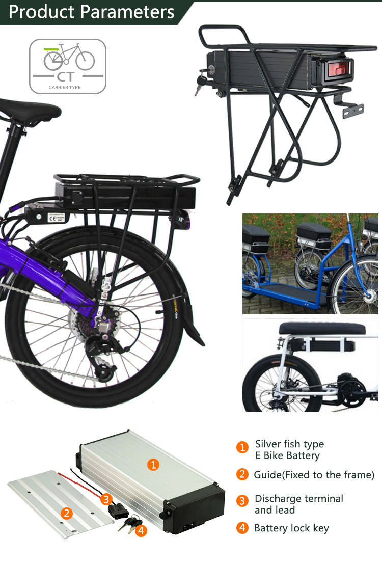 Elektro-Fahrrad-Batterie 48V 20Ah Lithium-Akku 1000W Ebike Batterie mit BMS