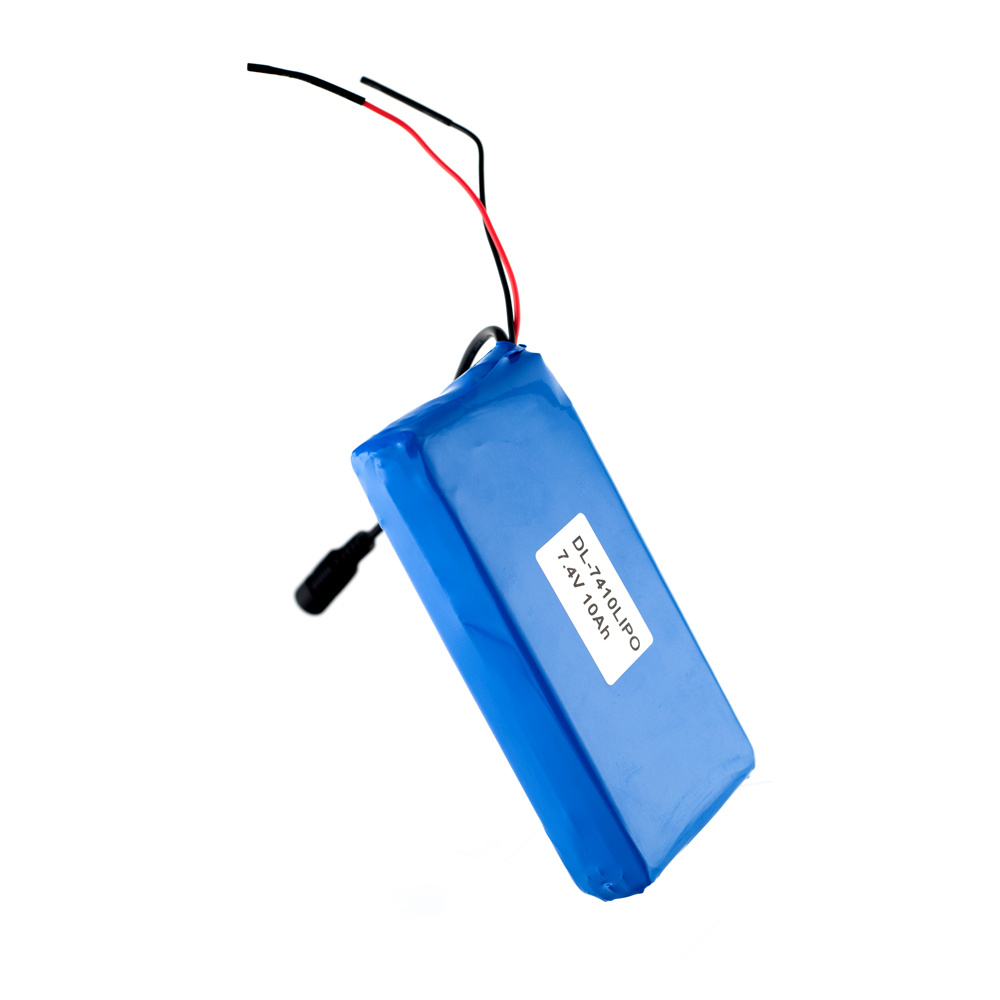 Paquet de batterie de polymère lithium rechargeable 7,4 V 10000mAh