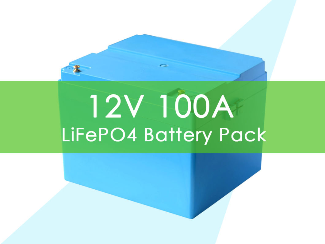 LiFePO4 12V 100ah Deep Cycle-Solarbatterie-20000 Zeiten Li-Ionen-Akku