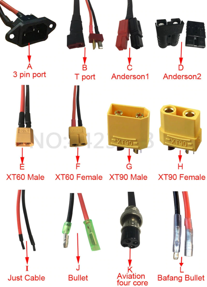 Batería de iones de litio 48V 48V20AH Batería de bicicleta Scooter eléctrico 1000W 48V