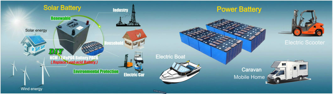 Deep Cycle LiFePO4 Solar Batterie 12V 100ah Golf Cart Lithium-Ionen-Akku