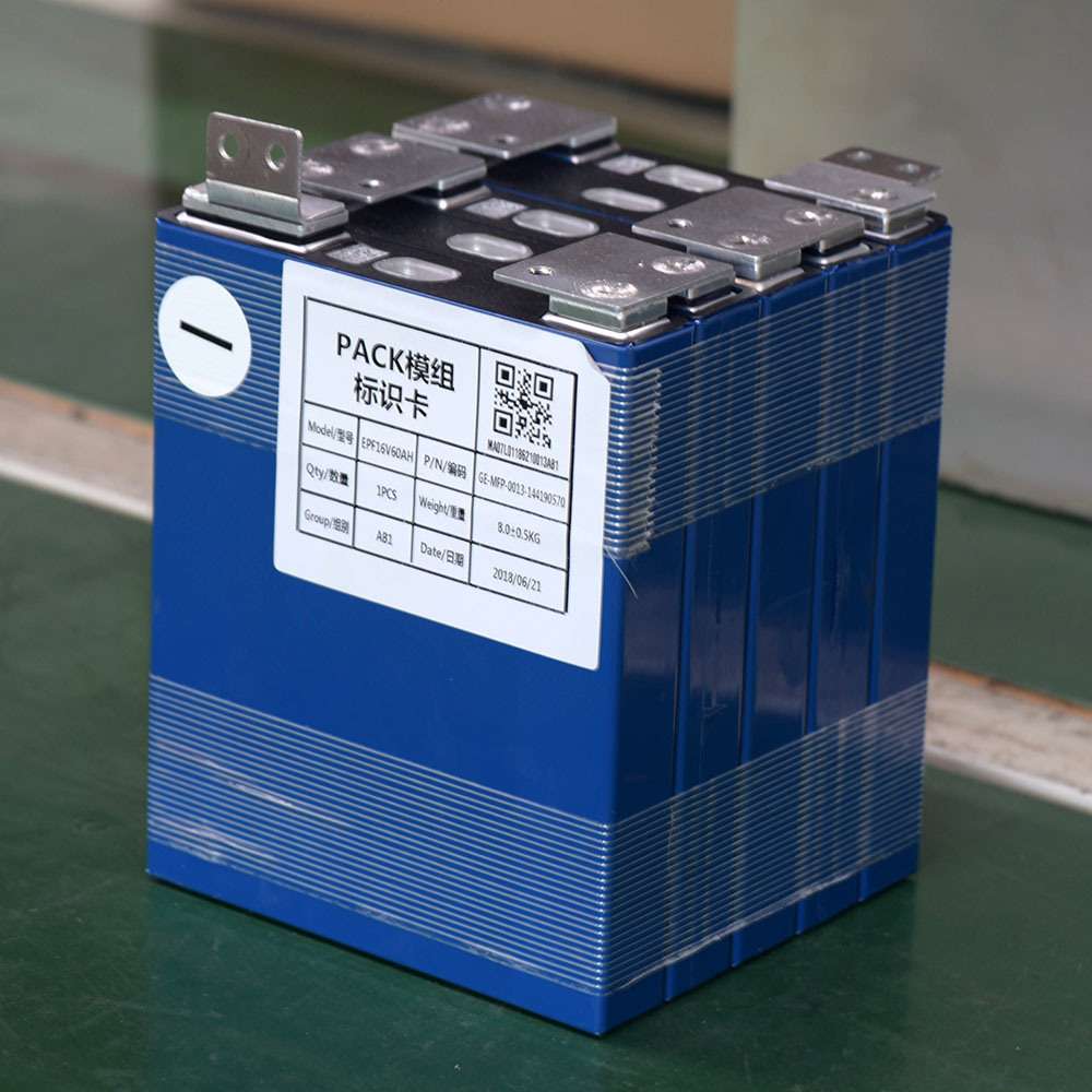 Paquete de baterías de la batería de 16 V LIFEPO4 60Ah Paquete de baterías de fosfato de hierro litio