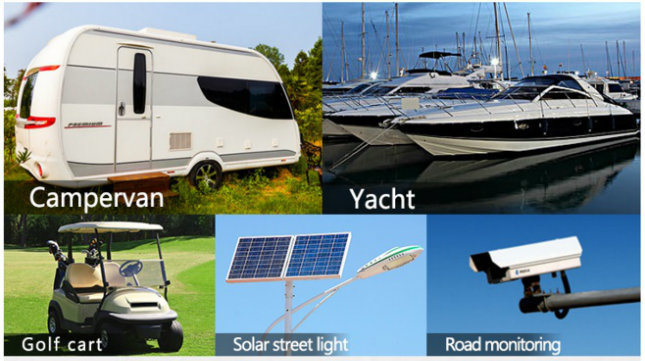 Deep Cycle Power-LiFePO4 12V 200Ah Lithium-Ionen-Akku für Sonnensystem / RV / Yacht / Golf Carts Lagerung und Auto