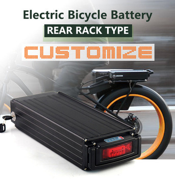 Rechargeable 36V 15ah arrière rack Li-ion batterie au lithium avec chargeur pour vélo électrique 500W