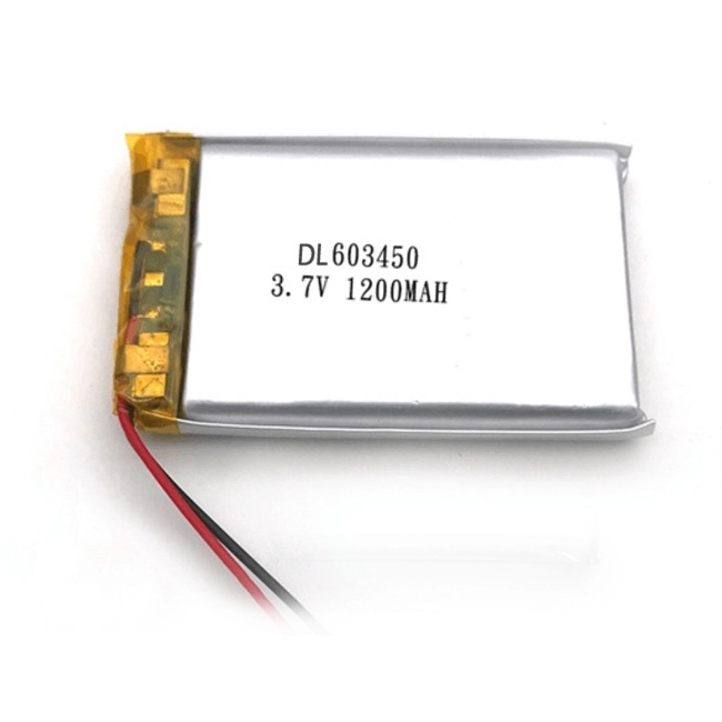 Cellule de batterie de polymère lithium rechargeable de la batterie 3.7V 1200mAh Lipo 603450