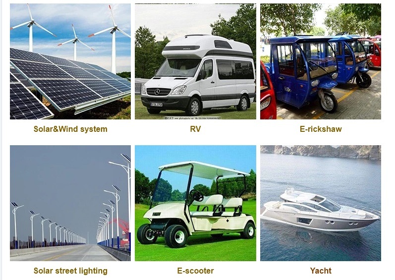 10kWh Puissance LiFePO4 Li-ion 48V 200Ah au lithium-ion batterie marine solaire Pack pour RV EV / Bateau / voiturette