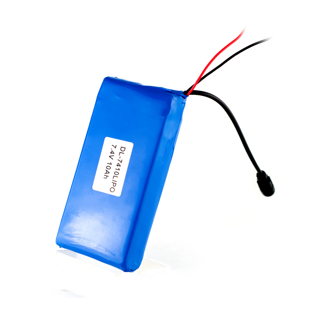 Paquete de baterías de polímero de lthium recargable 7.4V 10Ah baterías