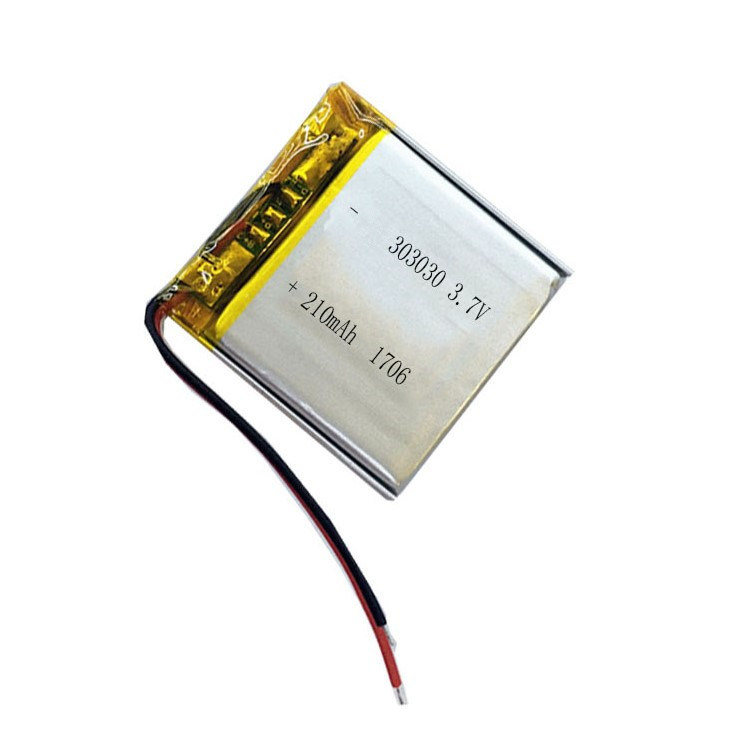 Wiederaufladbare Lithium-Ionen 3,7V 303030 Größe 210mAh Li-Polymer-Akku Zellen für Energien-Bank Smart Watch Batteries