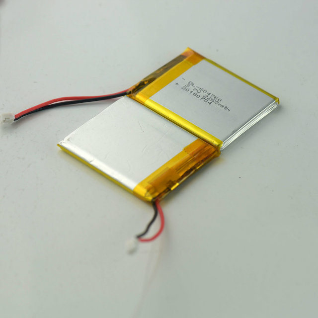 Batería de polímero de litio de 3.7V 2300mAh con conector PCM y JST