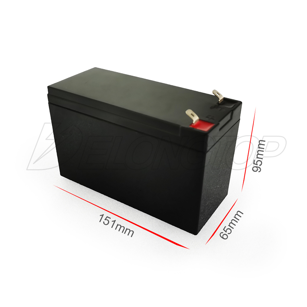 Batería recargable de litio LiPo4 de 12V 7AH con terminales F2 ABS Case
