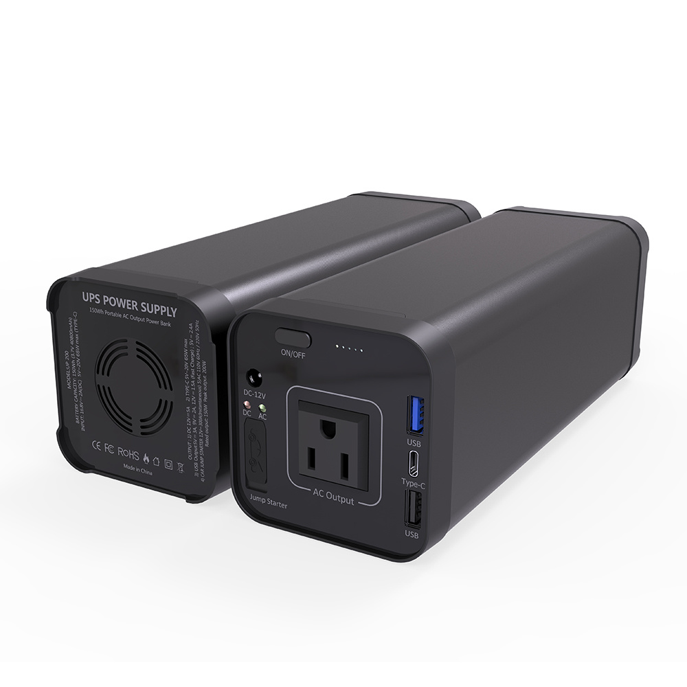 Banque de puissance portable Version universelle 12V 9V 5V AC / USB Sortie 150W 40000mAh pour une utilisation familiale