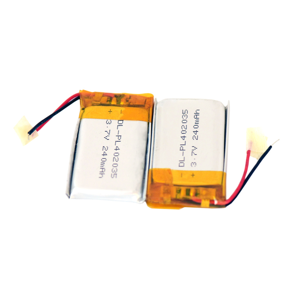 Batterie de produit électrique 402035 3.7V 230MAH Cellule de batterie LIPO 3.7V LI-POLYMER