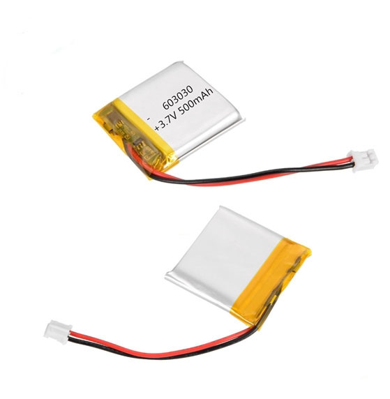 Celular 3.7V 500mAh Lipo de bateria de polímero de lítio 603030