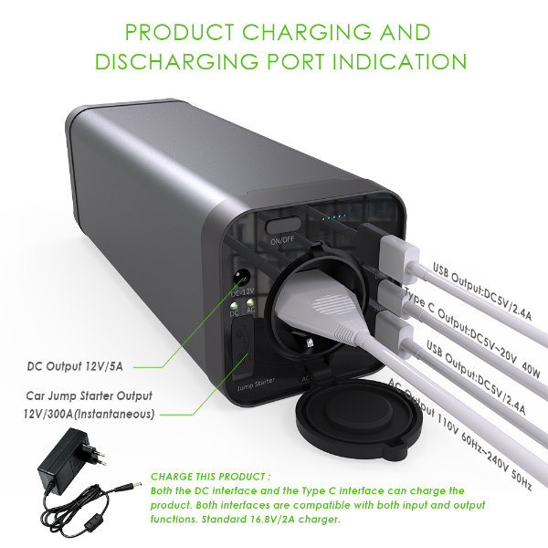 150WH Travel Charger Netzteil für Camping