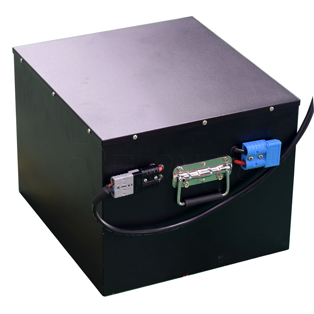 Almacenamiento de seguridad de ciclo profundo 72v 100Ah LIFEPO4 Pack de baterías con controlador