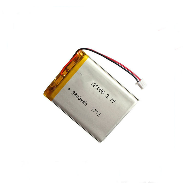 Cellule de batterie de polymère de polymère de lithium de 3,7 V 3800mAh LIPO 125050