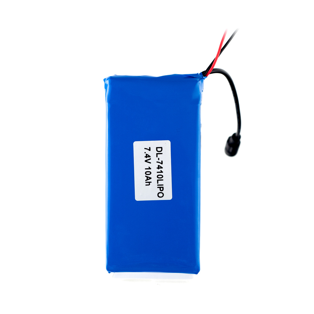 Paquete de baterías de polímero de litio de lipo recargable 7.4V 10AH