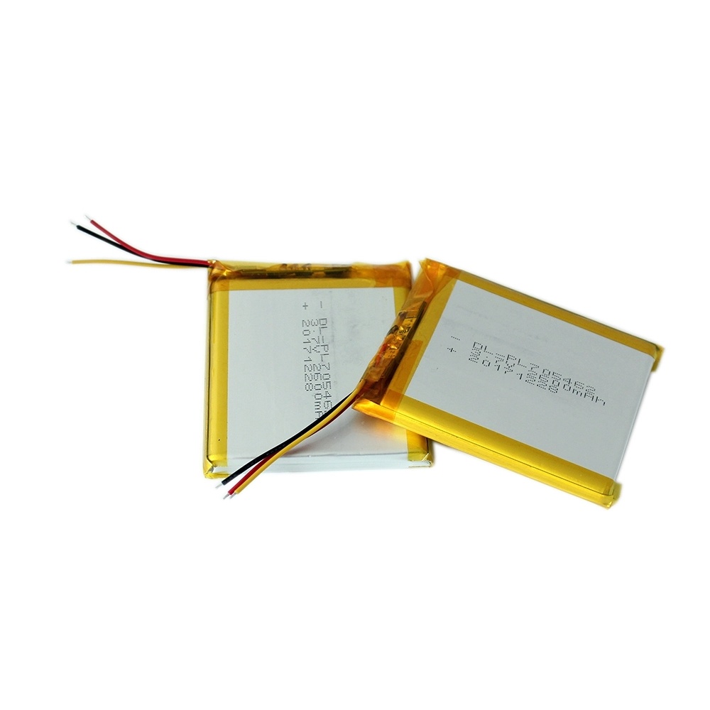 Batería de lipo de lipo de 3.7V 2600mAh Celda de batería de polímero de litio 705462